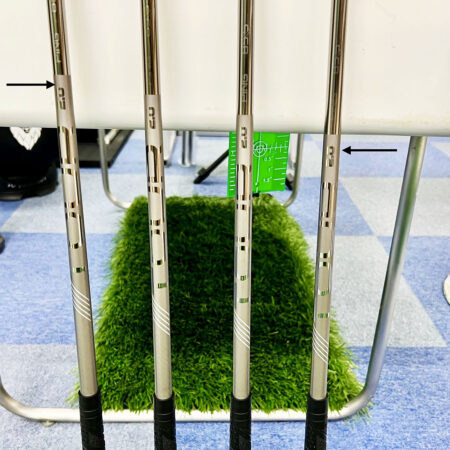 Pingのユーティリティのシャフトを並べてみる